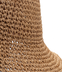 Braided straw hat BUCKET HAT