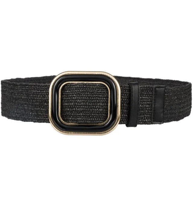 Pleciony pasek damski z klamrą