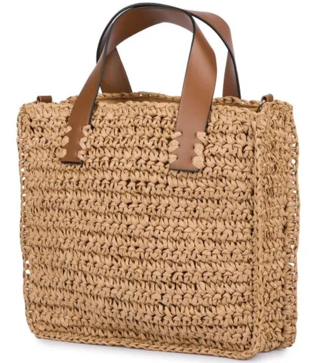 Summer bag shoulder shopper bag braided 