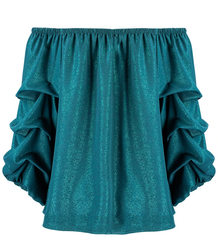 Spanish blouse with decorative puffed sleeves Beautiful KAJA