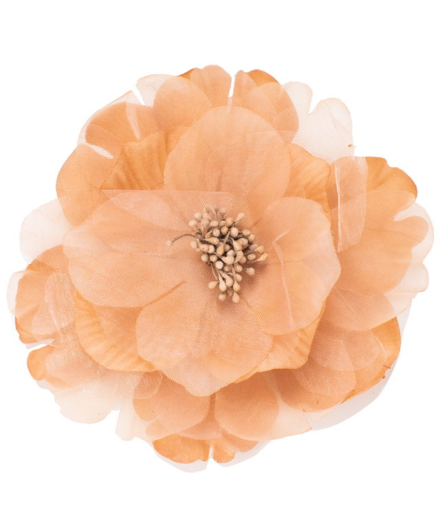 A huge flower brooch pin 15x15cm made of tulle