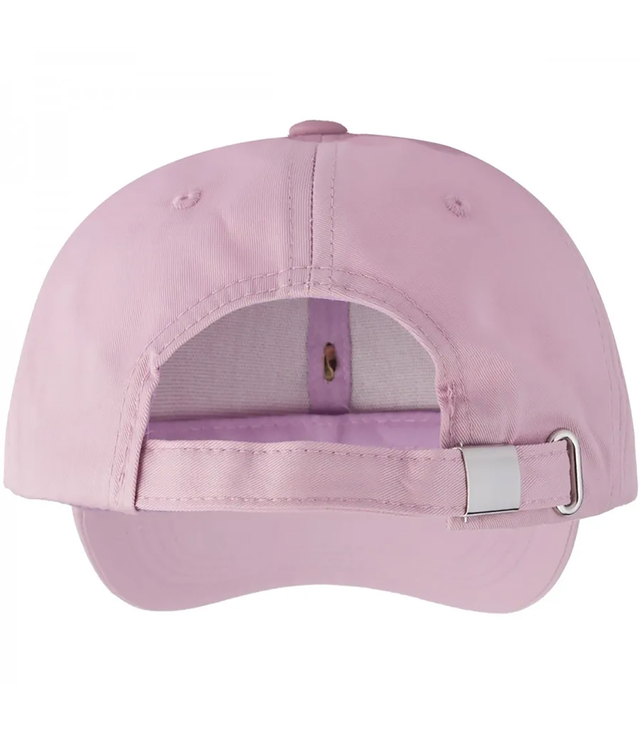 Children's baseball cap decorated with zircons and gold teddy bear