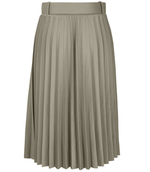 Spódnica solejka z paskiem plisowana modna Elegancka