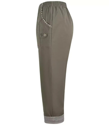 3/4 stripe thin elasticated trousers