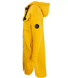 Warm long sweatshirt cotton shirt jacket