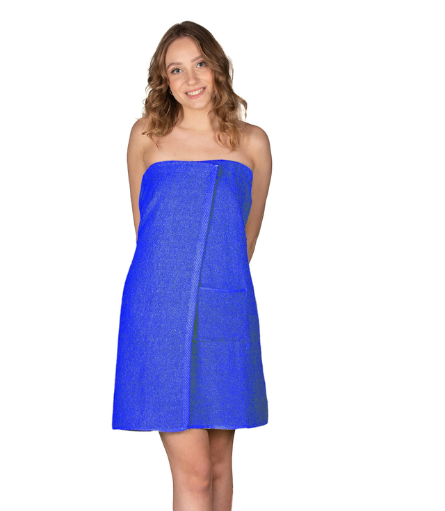 Sauna cotton terry pareo with pocket