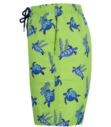 Swimming shorts with nautical print all over patterns