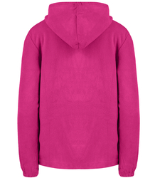 Warm fleece zippered sweatshirt with hood ALMA