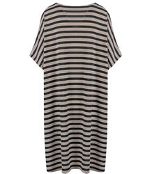 Sukienka tunika plus size w paski casual KALINDA