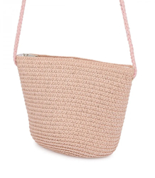 Children's Straw Handbag with Mermaid Tail and Shells