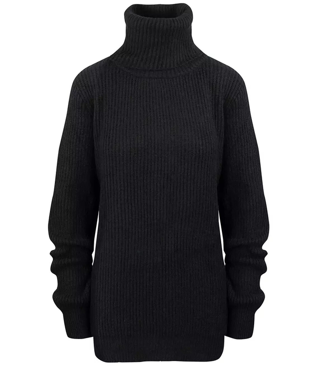 Classic ribbed turtleneck sweater