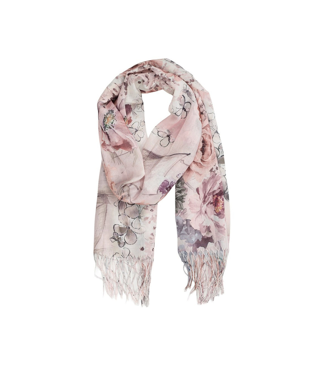 Women's floral pattern scarf 180x70