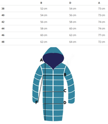 Women's quilted winter jacket with hood KORNELIA