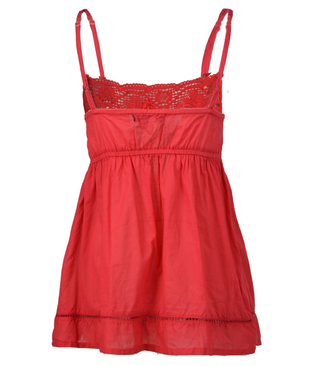 Beautiful light blouse with guipure straps Fashionable