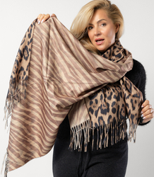 SAFARI panther and zebra scarf scarf