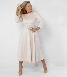 Classic strapless flared midi dress ELISE 2