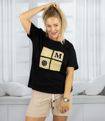 T-shirt blouse with decorative applique MARCELINE