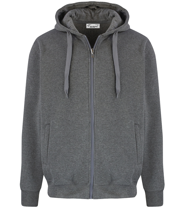 Men's warm, thick sweatshirt with a hood