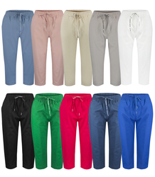 Women's elegant 3/4 colorful trousers VIVIENNE