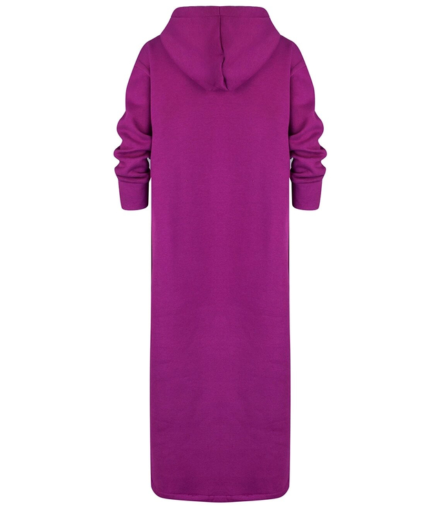 Ciepła bluza damska dresowa Oversize Sukienka Bawełniana Kaptur