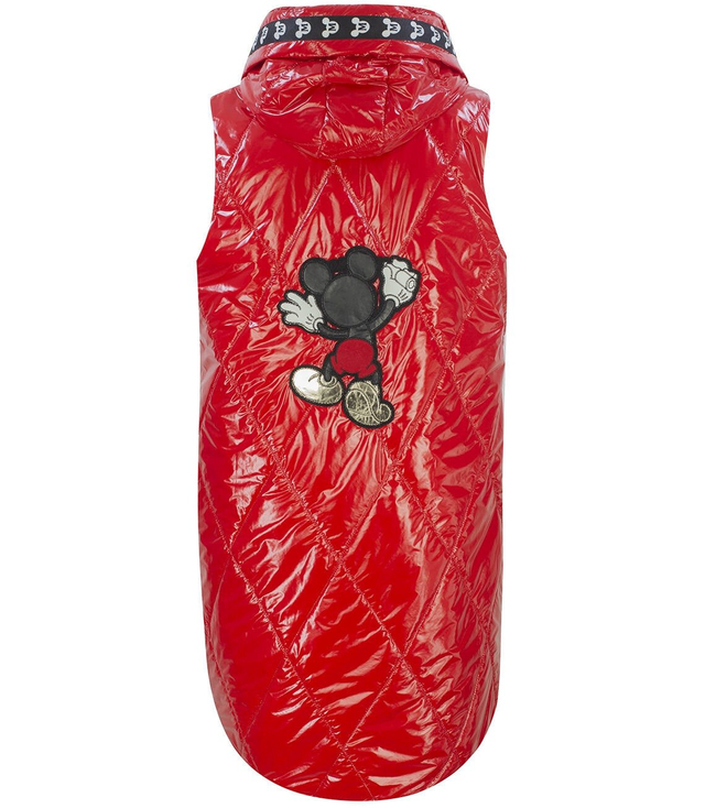 Mickey Mouse long quilted vest Hood