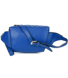 Designer quilted kidney hip bag