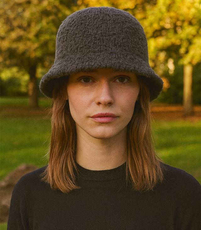 Women's hat made of soft teddy fabric