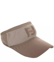 Fabric peak with elastic band and pattern