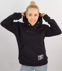 Krótka bluza unisex bawełna suwak BASIC