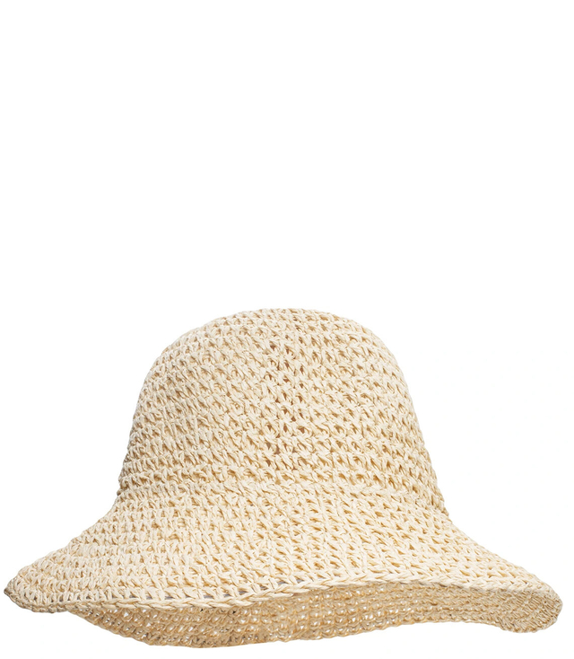 Braided straw hat BUCKET HAT