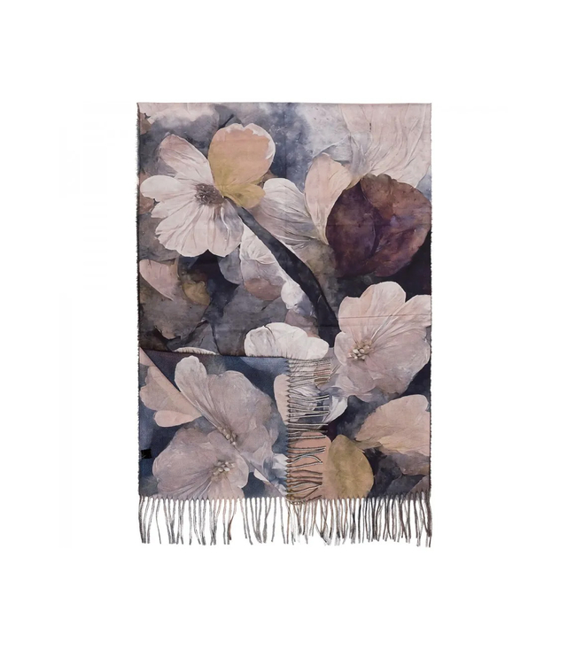 Scarf Scarf tassel warm flowers soft smooth 180x70 cm