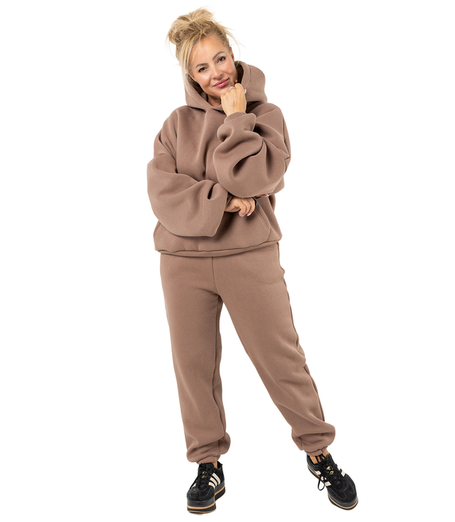 Warm thick tracksuit set sweatshirt + pants STELLA