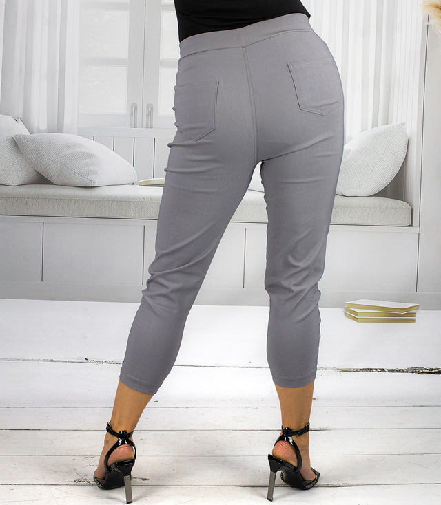 Elegant women's stretch cigarette pants KATE