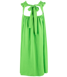 PHILIPA dress with ruffled straps and an open back