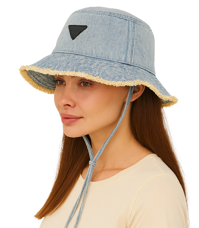 Denim bucket hat