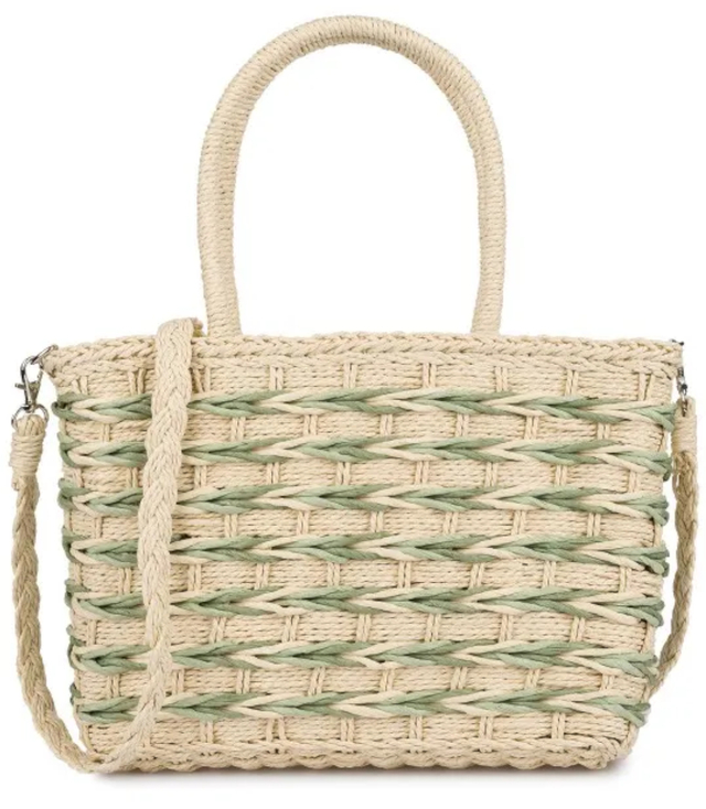 Large basket, summer bag, soft woven handbag