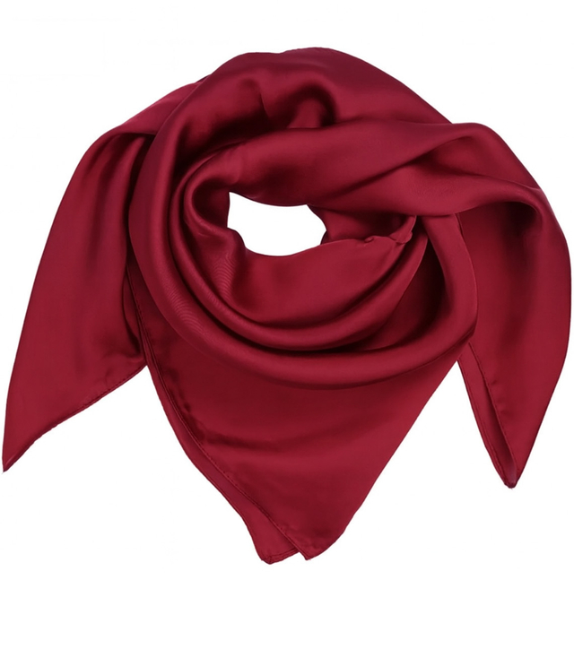 Delicate smooth scarf shawl single color elegant 70x70 cm