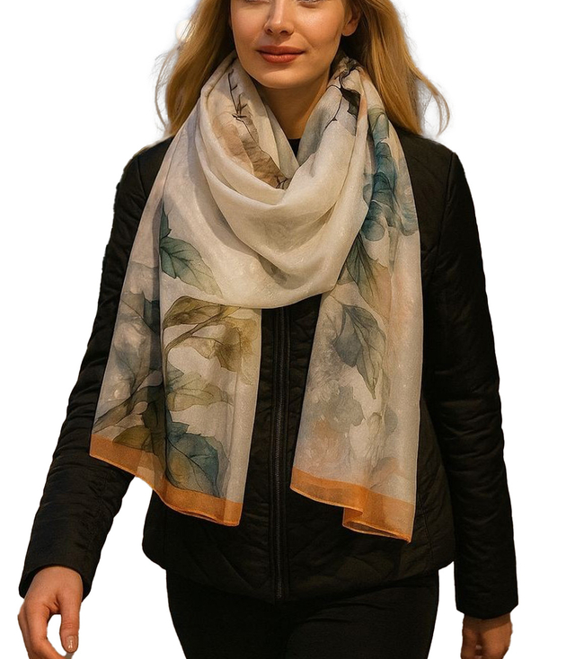 Women's patterned shawl 70x180