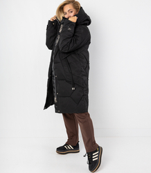Long winter quilted coat SUZANA warm jacket PLUS SIZE