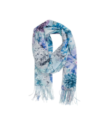 Women's floral pattern scarf 180x70
