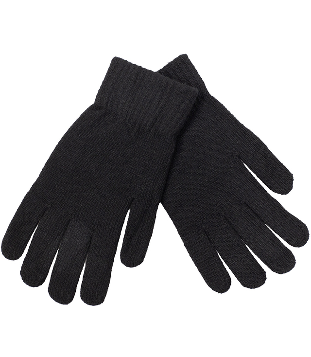 Black men's five-finger gloves