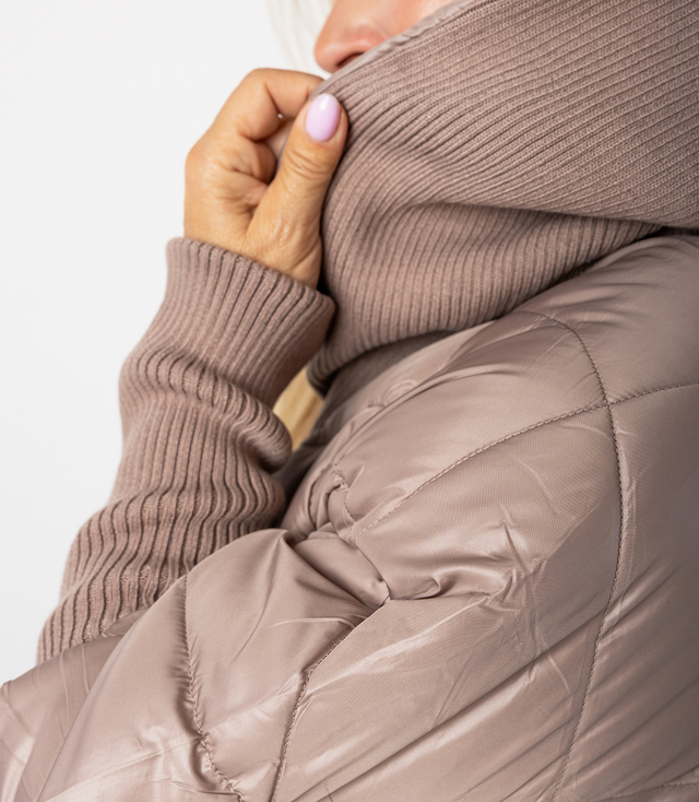 Winter jacket with decorative welts oversize DIAMOND