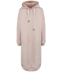 Warm Women's Sweatshirt Oversize Cotton Dress INEZ