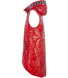 Mickey Mouse long quilted vest Hood