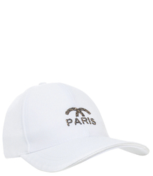 Women's Beanie Cap decorated with PARIS inscription made of crystals