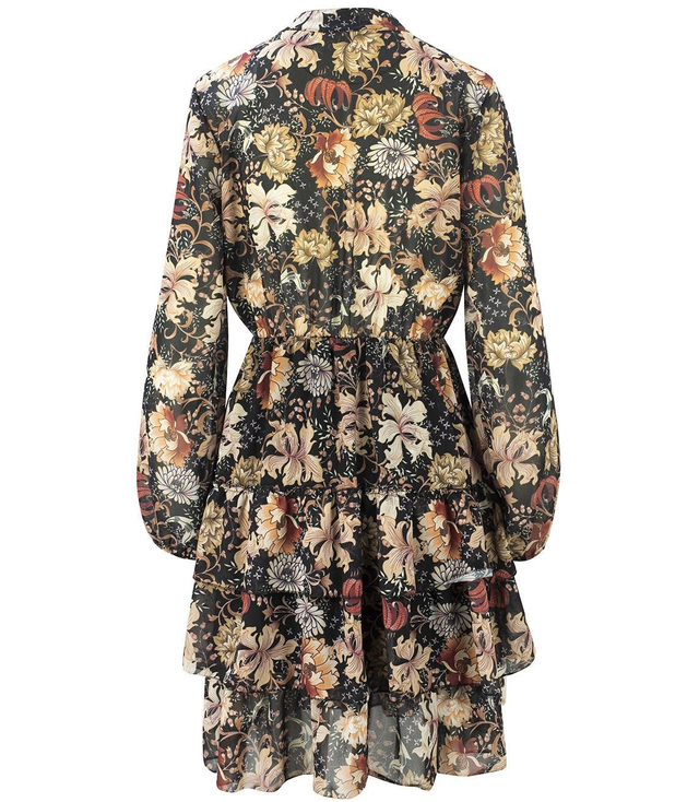 Zwiewna sukienka z falbankami MINI print