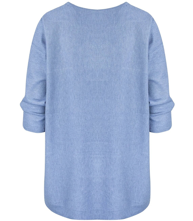 Classic, warm women's V-neck sweater ROSALIA