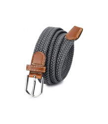 Rozciągliwy damski pasek 100x2,5 cm pleciona taśma elegancki
