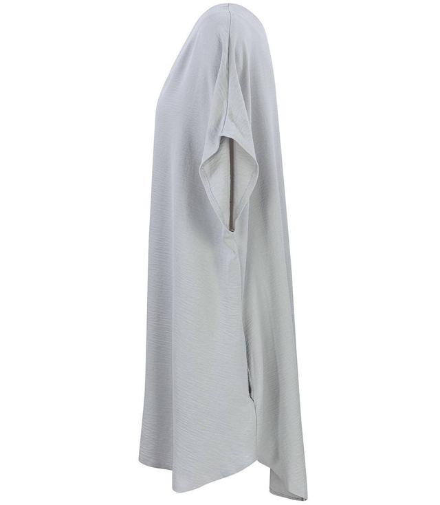 Smooth, loose and comfortable basic mini tunic dress