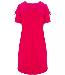 Elegancka prosta sukienka rozkloszowana mini